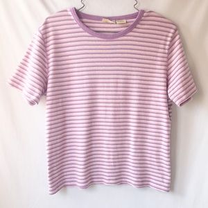 Vintage T-shirt Purple Striped St Johns Bay